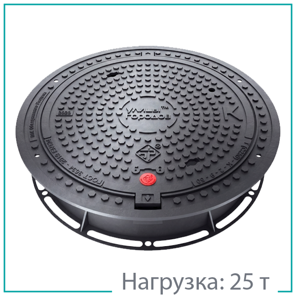 Люк тип Т(C250)-К-2-9-60 чугунный, серия "Мурманск"
